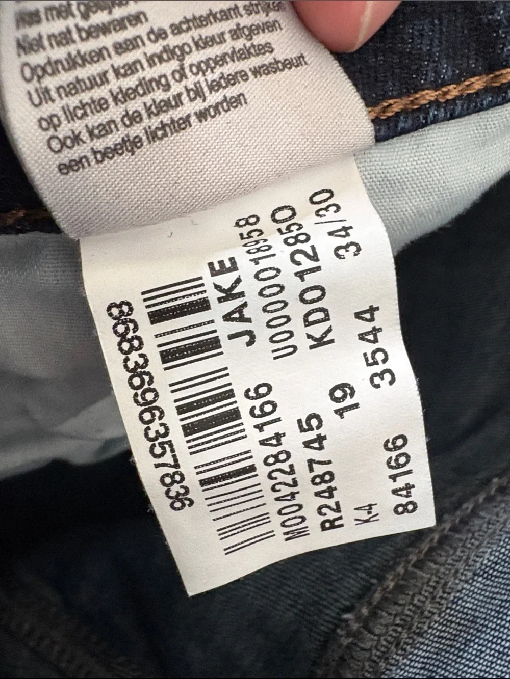 Mavi Men’s Dark Blue Slim Straight Jeans 34/30